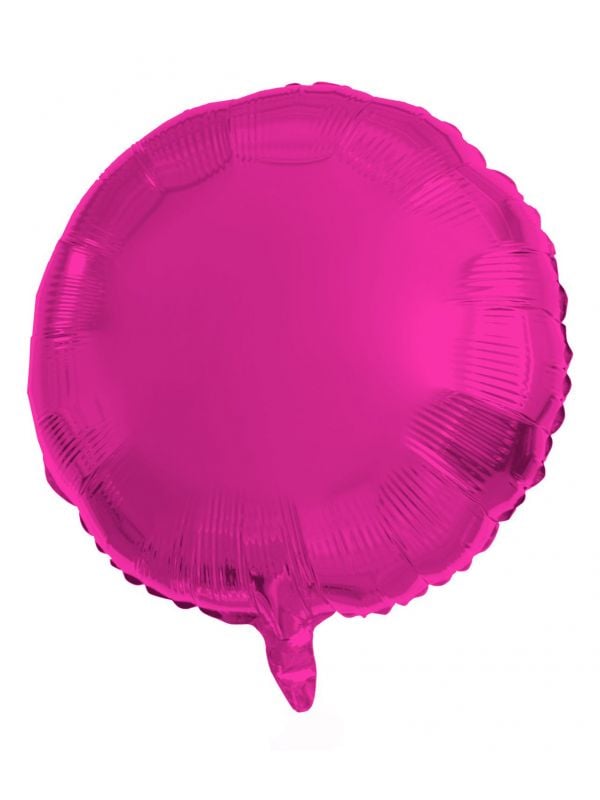 Ronde folieballon 45cm roze
