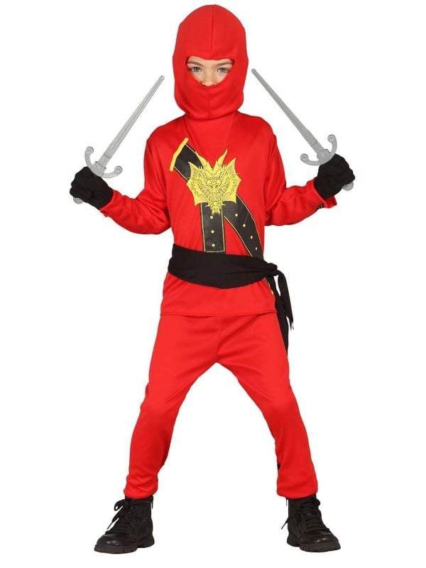Rood ninja pakje kind