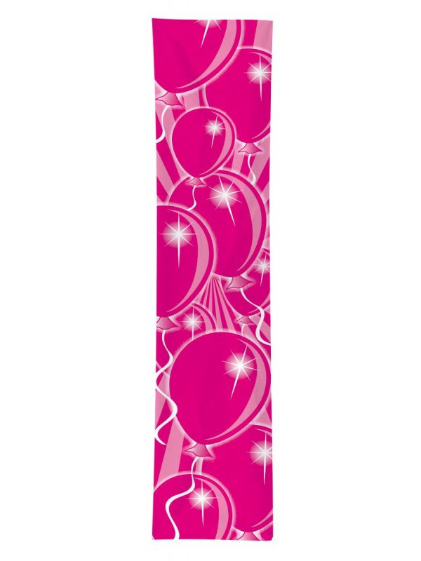 Roze ballonnen banner