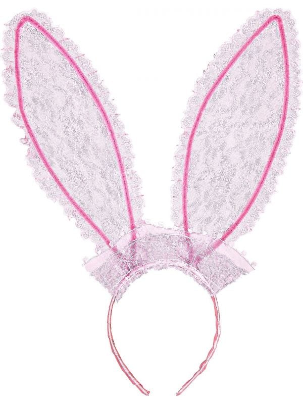 Roze lace konijn oren