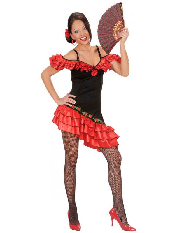 Señorita Flamenco danser kostuum