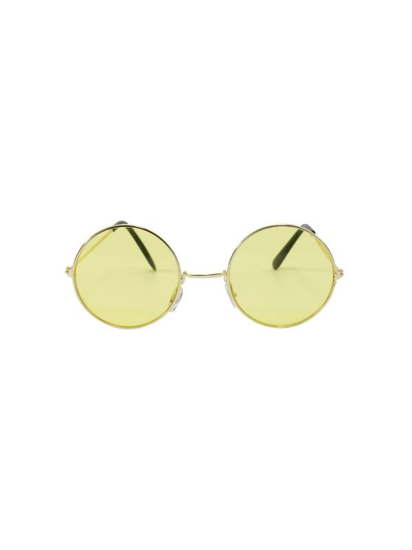 Sixties hippie feest bril geel