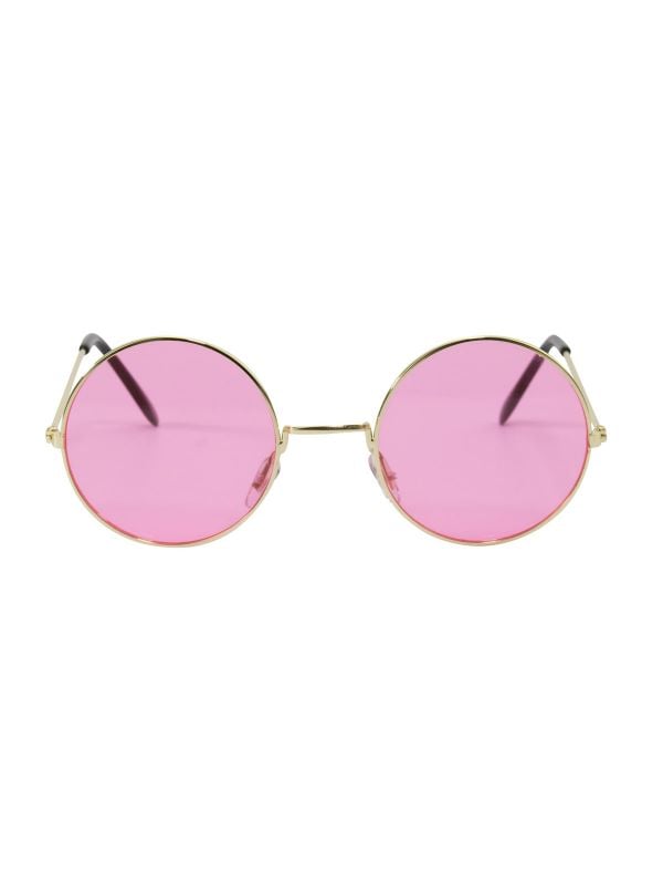 Sixties hippie feest bril roze