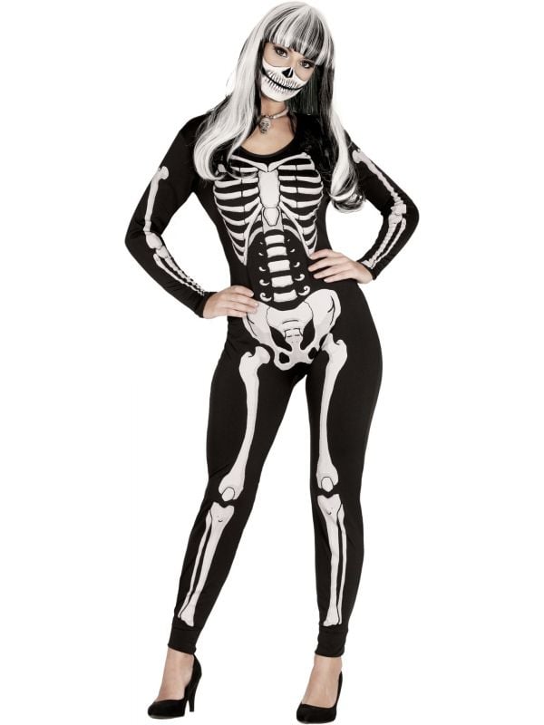 Skelet onesie dames