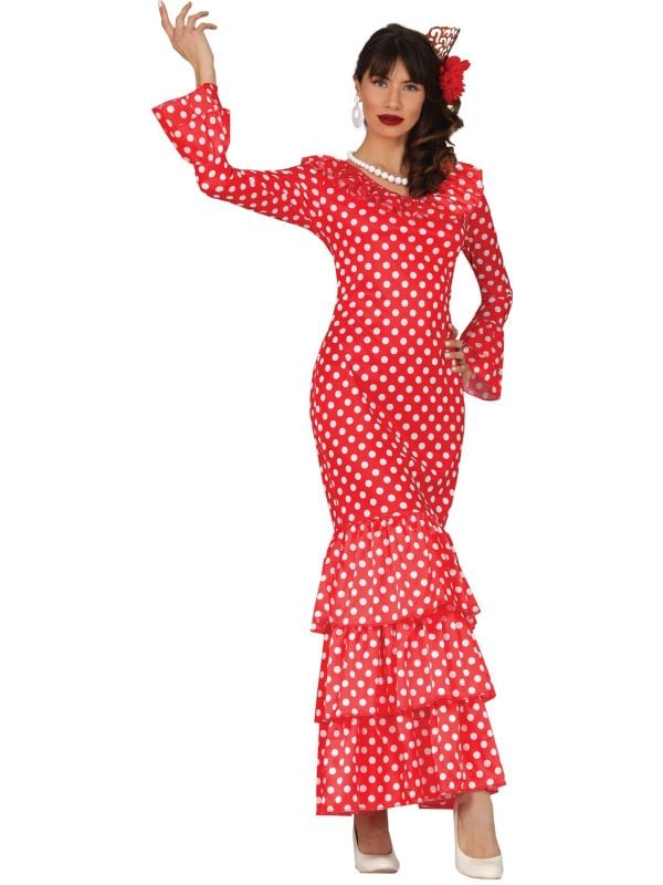 Spaanse flamenco danseres jurk