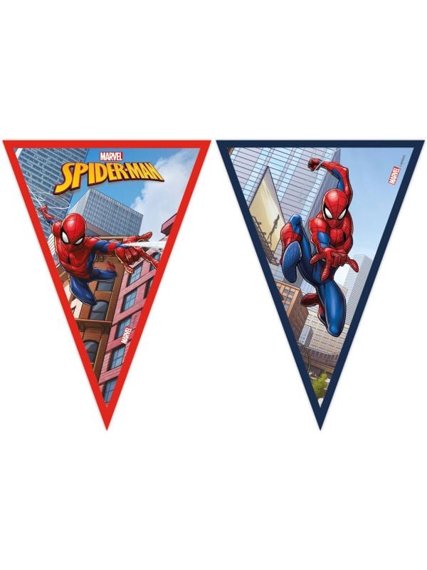 Spiderman kinderfeestje vlaggenlijn