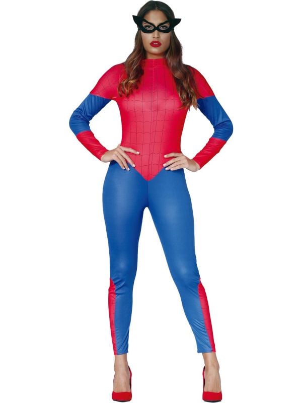 Spiderman kostuum dames