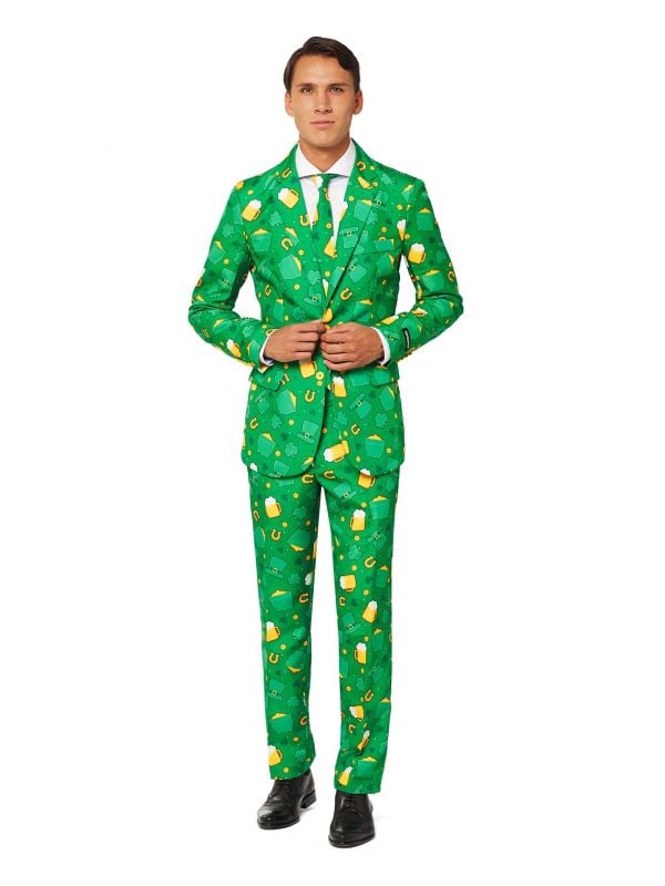 St. Patrick's Day groen Suitmeister kostuum