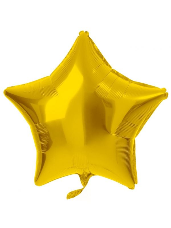 Stervormig folieballon 48cm goud