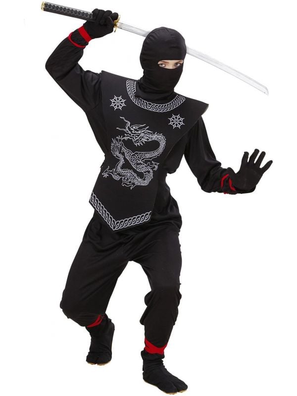 Stoere zwarte ninja