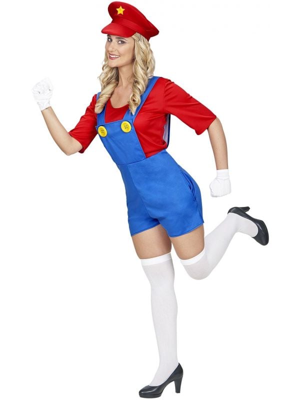 fusie Haas Hoe dan ook Super Mario kostuum dames | Carnavalskleding.nl