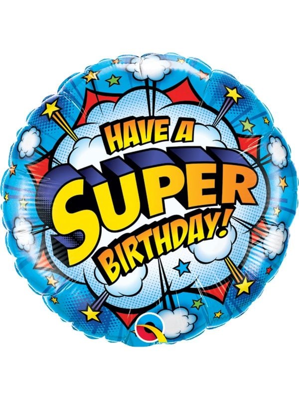 Superhelden verjaardag folieballon