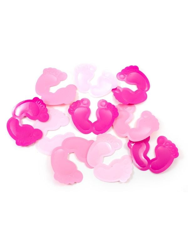 Tafelconfetti XL geboorte meisje roze