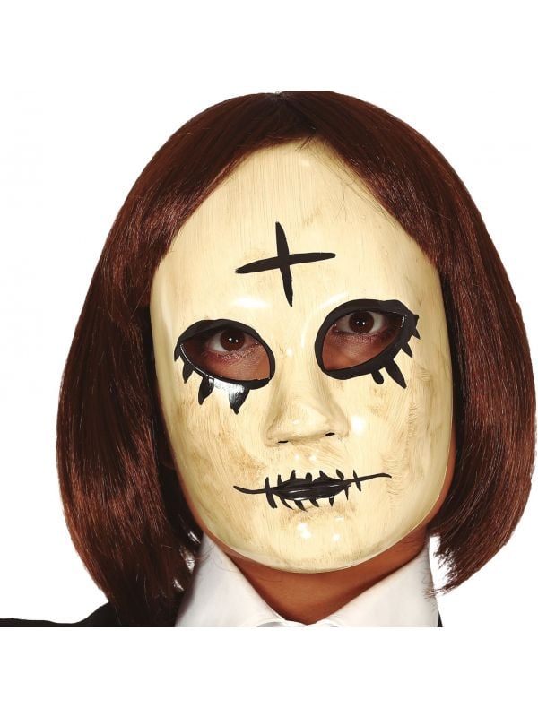The Purge masker met kruis vrouw