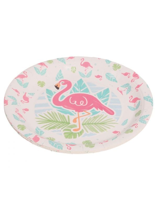 Themafeest flamingo bordjes