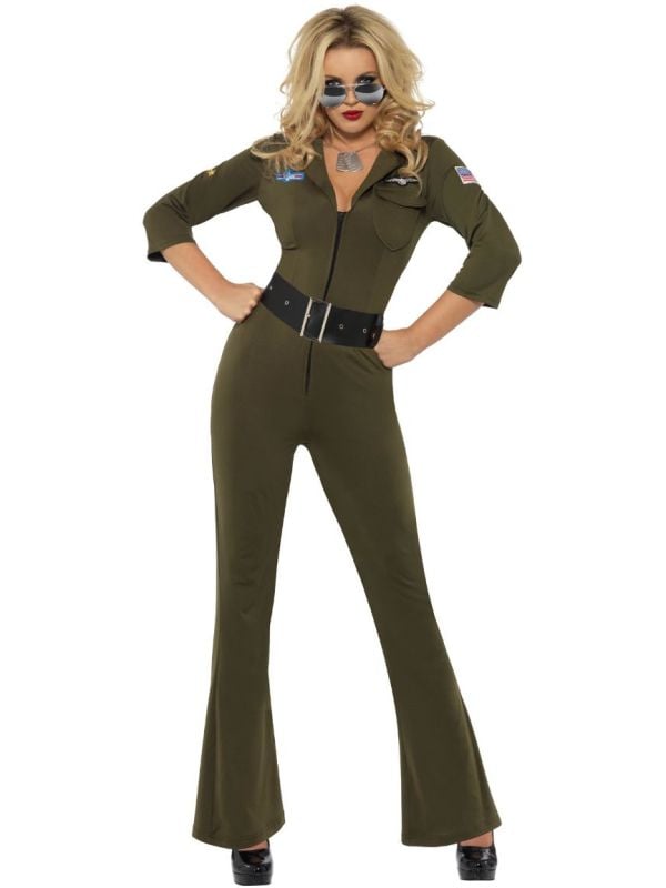 Top Gun groene vliegeniers jumpsuit