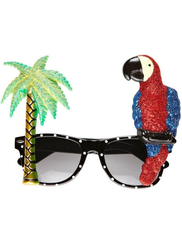 Tropische papegaai bril