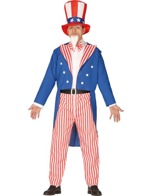 Uncle Sam Amerika kostuum mannen