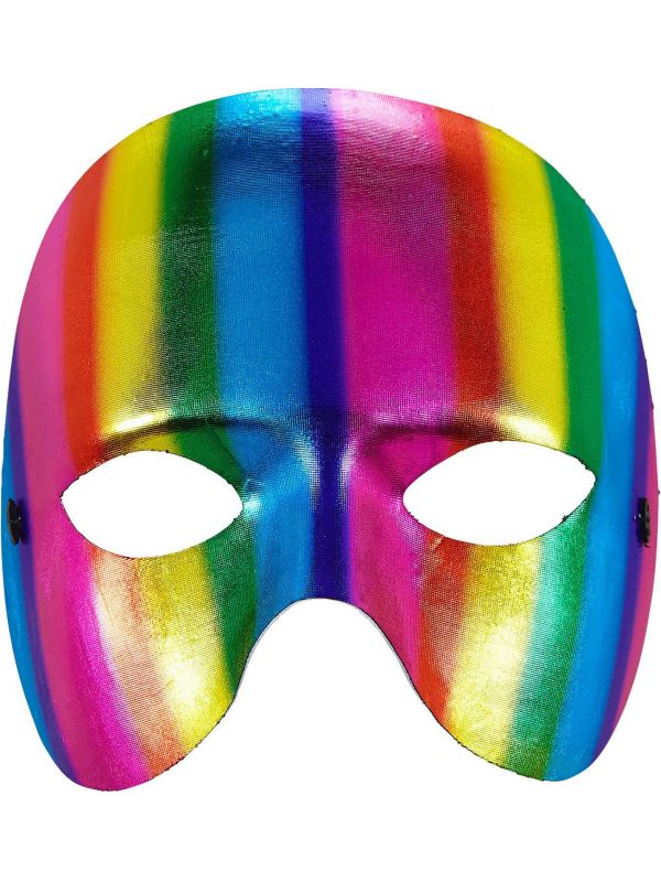 Uniseks regenboog masker