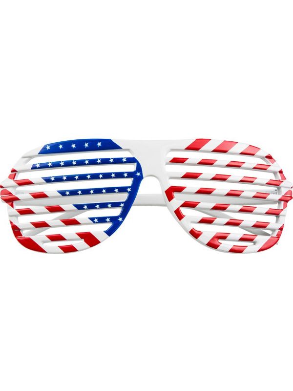 USA vlag party bril