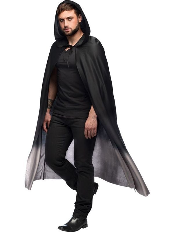 Vampier cape fade zwart grijs