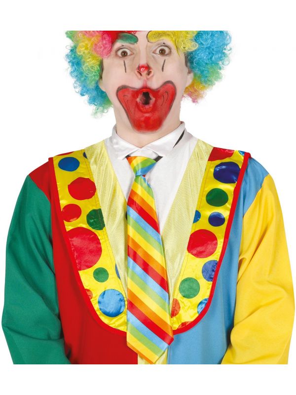 Veelkleurige clown stropdas