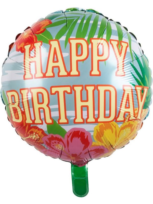 Verjaardag ballon tropisch