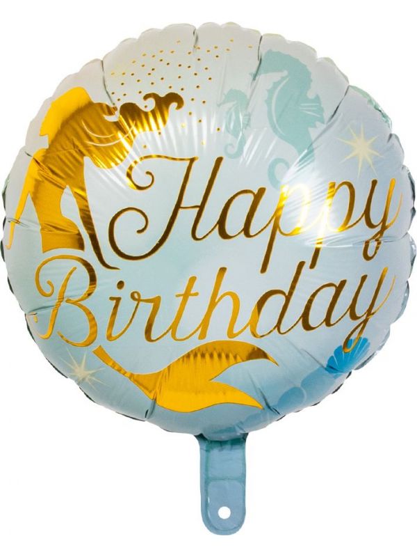 Verjaardag ballon zeemeermin