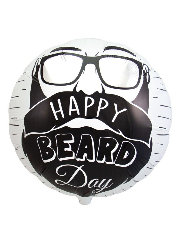 Verjaardag man baard folieballon