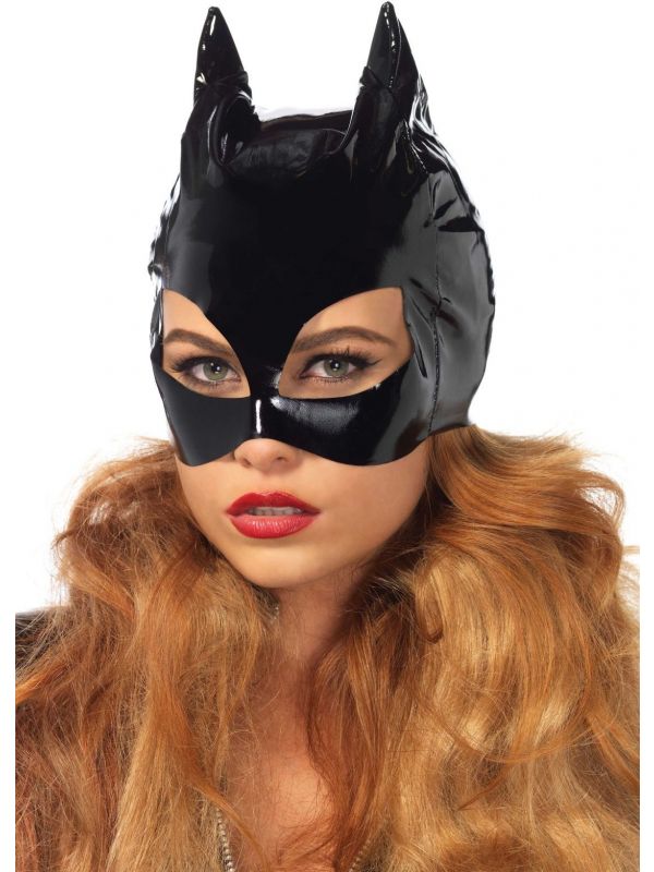 Vinyl cat woman masker