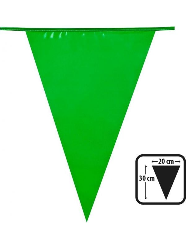Vlaggenlijn plastic groen