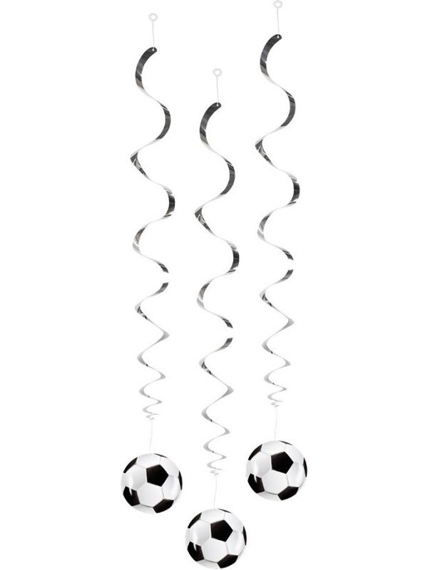 Voetbal decoratie swirls