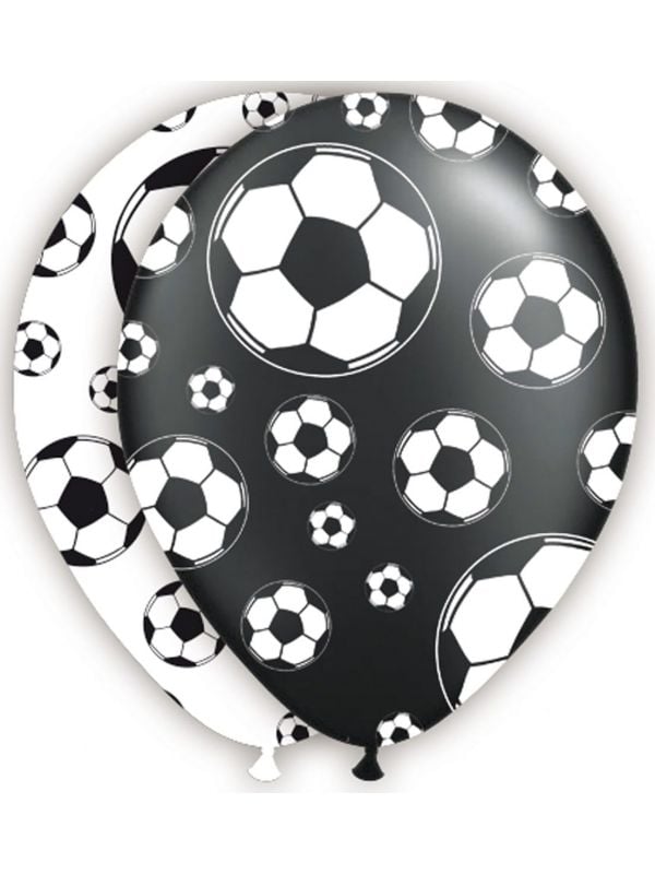 Voetbal themafeest ballonnen 8 stuks