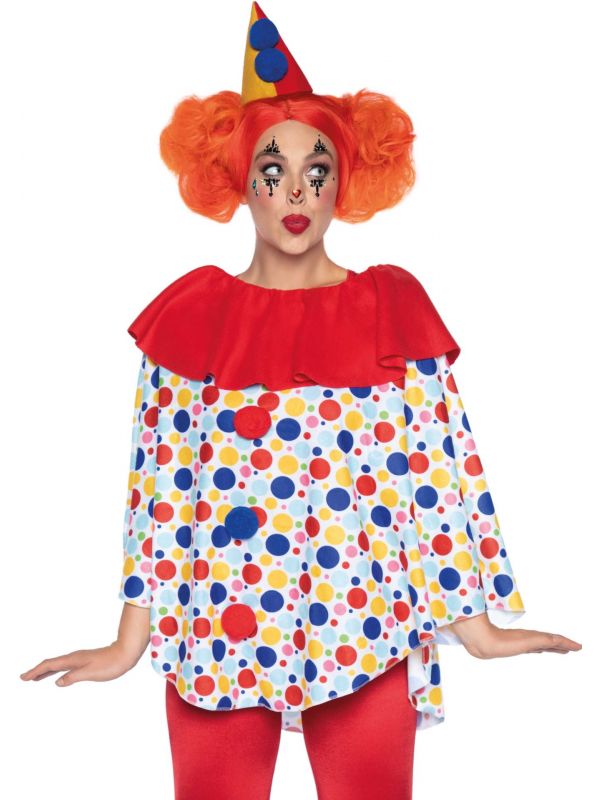Vrolijke clown verkleedkleding dames