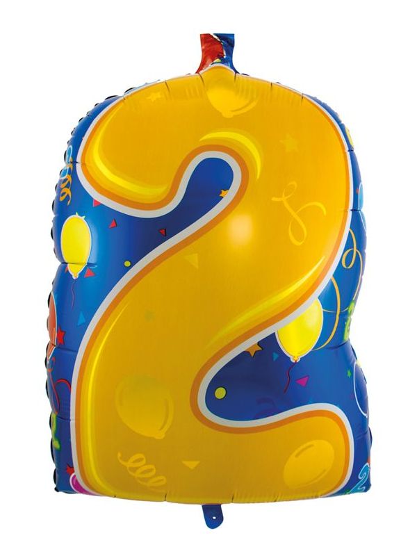 Vrolijke verjaardag 2 jaar folieballon