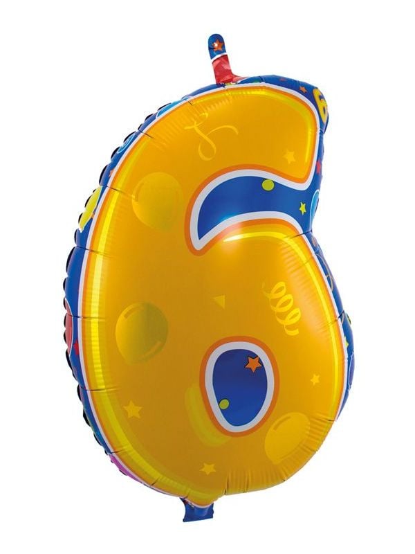 Vrolijke verjaardag 6 jaar folieballon