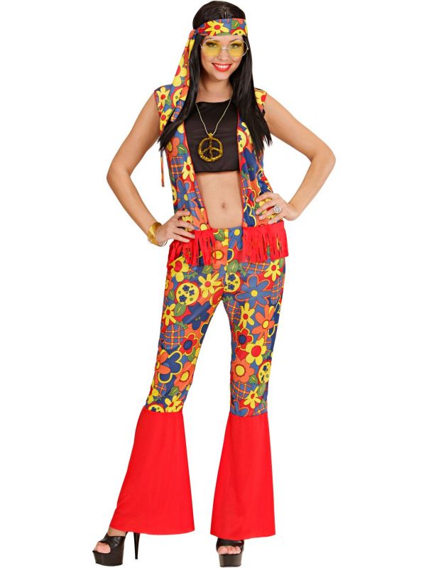 Vrouw Hippie Kostuum