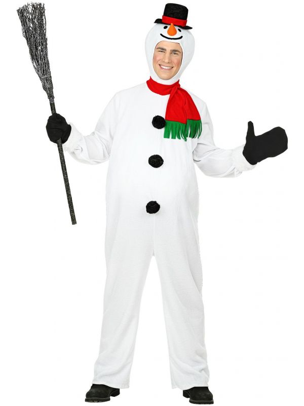 Wit sneeuwpop kostuum