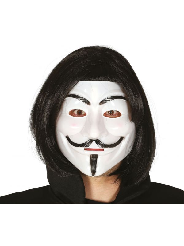 Witte Anonymous vendetta masker