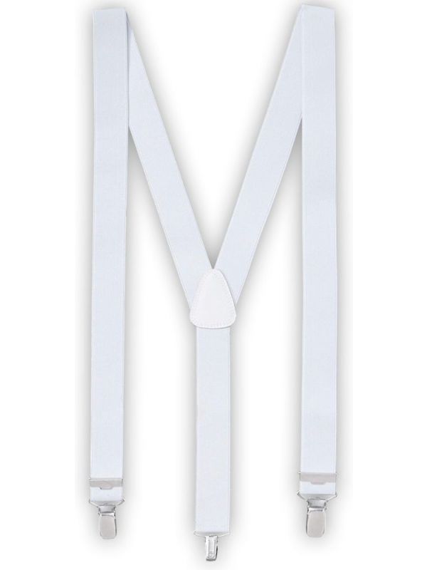Witte basic bretels