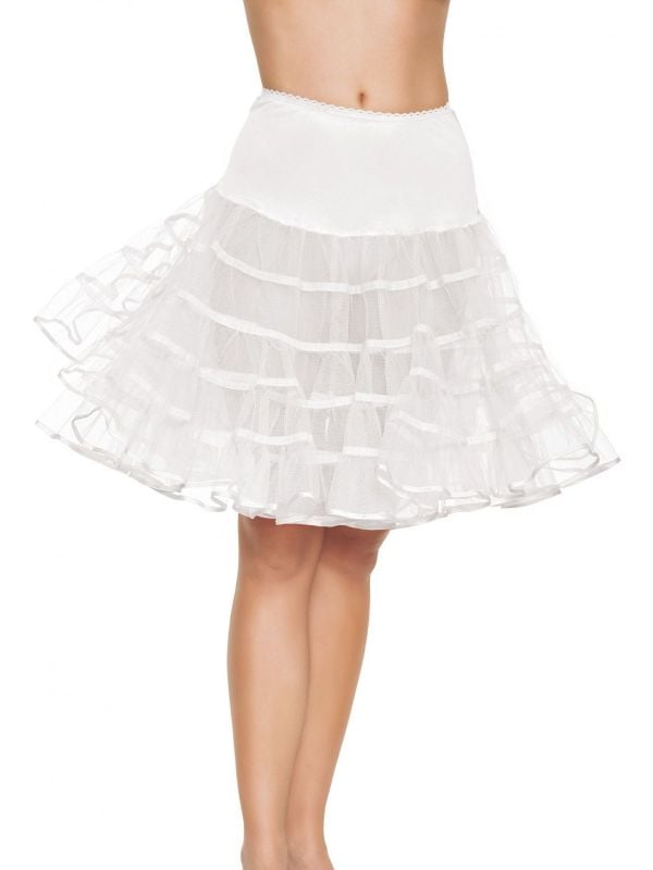 Witte luxe petticoat
