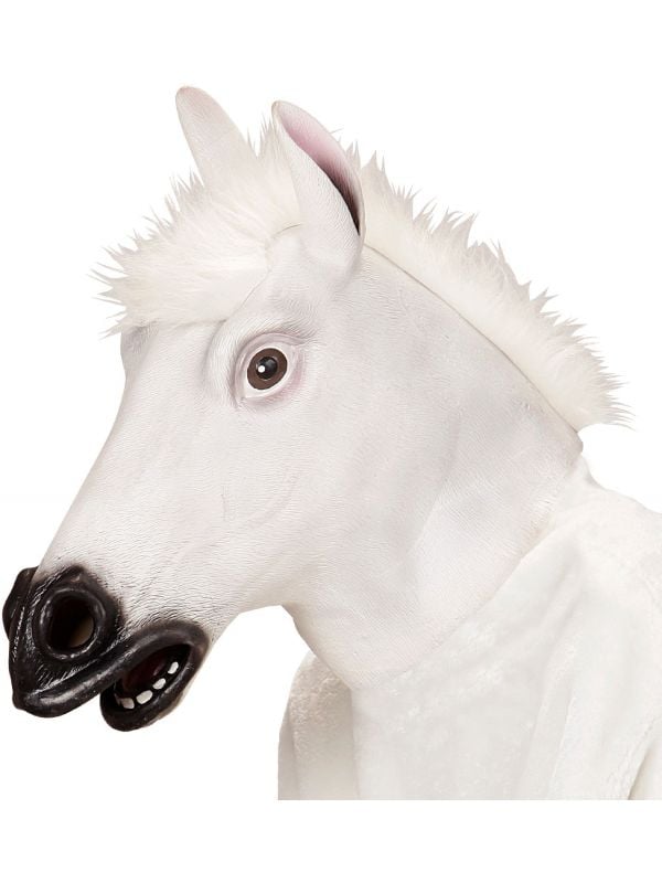 Witte paarden masker