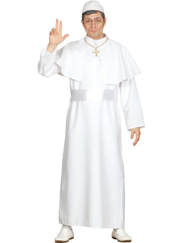 Witte priester kostuum