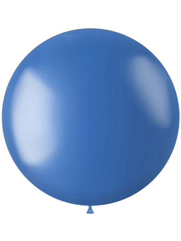 XL ballon blauw metallic