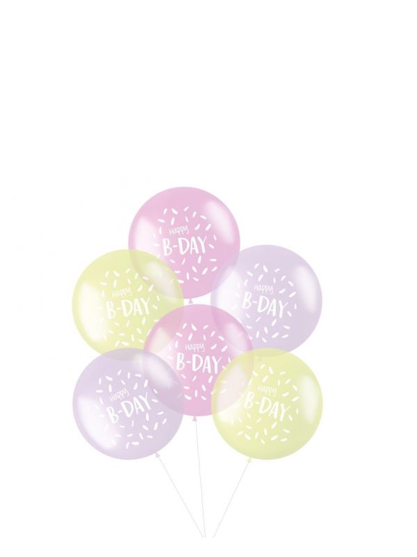 XL ballonnen B-Day pastel roze
