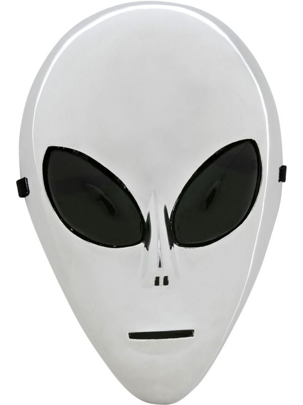 Zilver alien masker