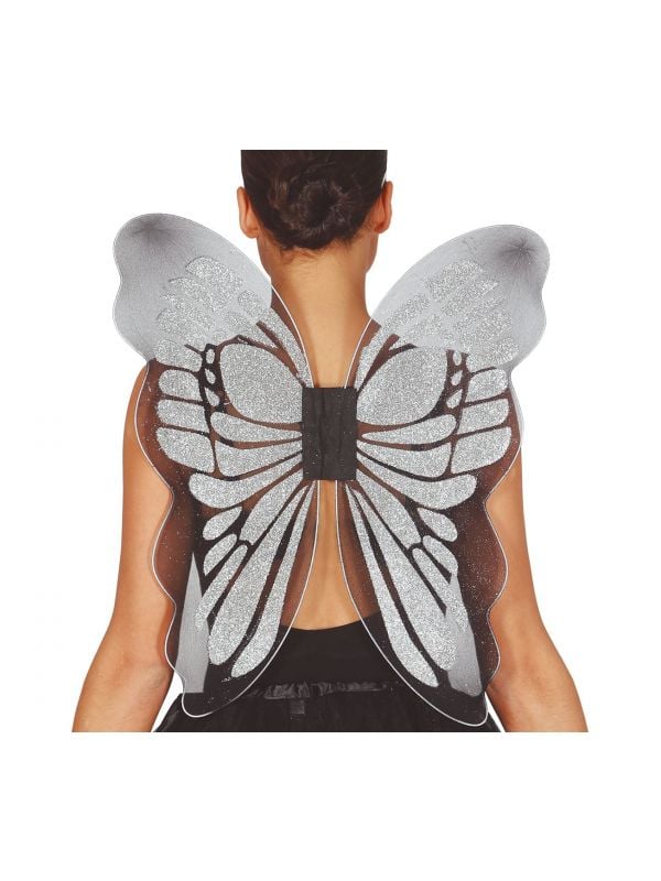 Zilveren vlinder vleugels