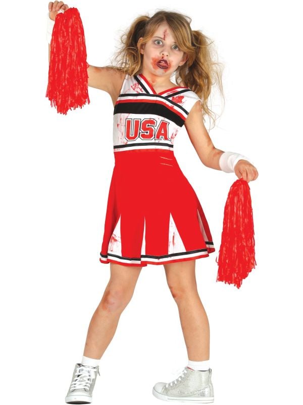 Zombie cheerleader jurkje kind