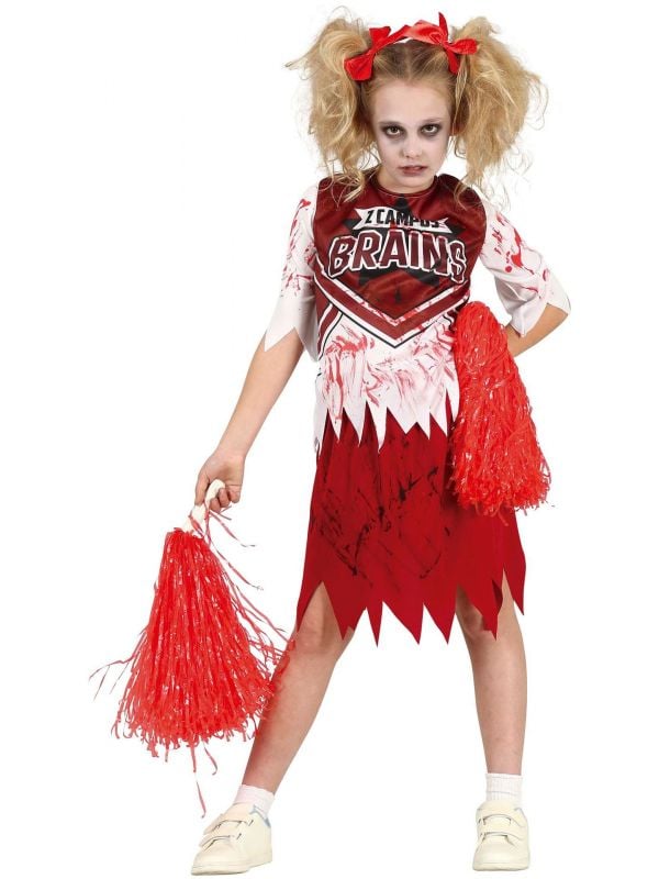 Zombie cheerleader kostuum kind