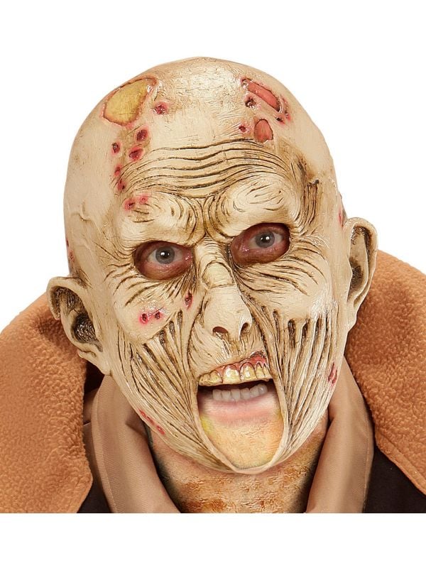 Zombie masker met open mond